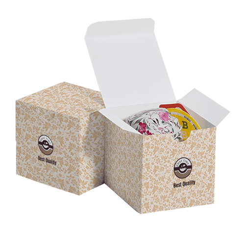 Clear Cube Candy & Favor Boxes - Box and Wrap