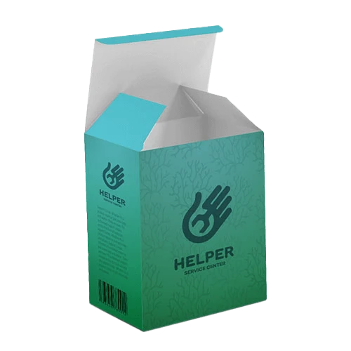Reverse Tuck end box with full-color printing and matte finish, ideal packaging solution for cosmetics and small electronics