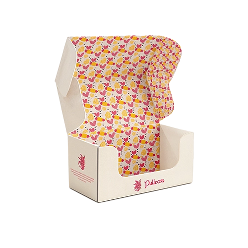 Personalized subscription mailer packaging with corporate design