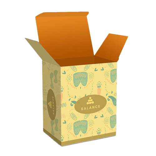 Custom tuck end bottom box with both side colorful printing